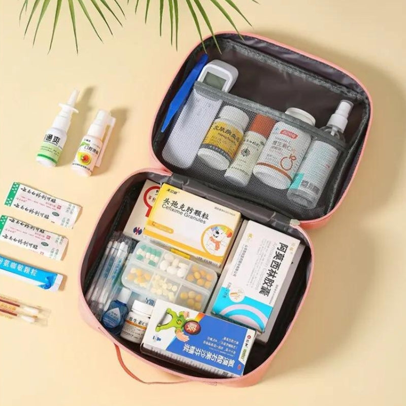 travel first aid bag - Green - Grey - Gray - Red - Pink
