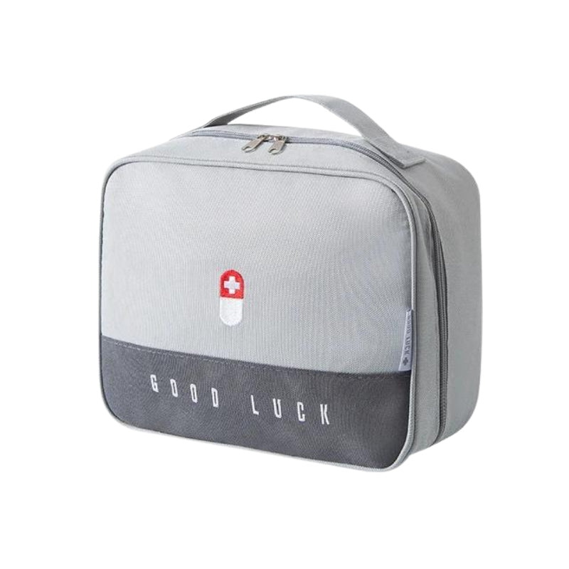 travel first aid kit for trips - Grey - Gray - L