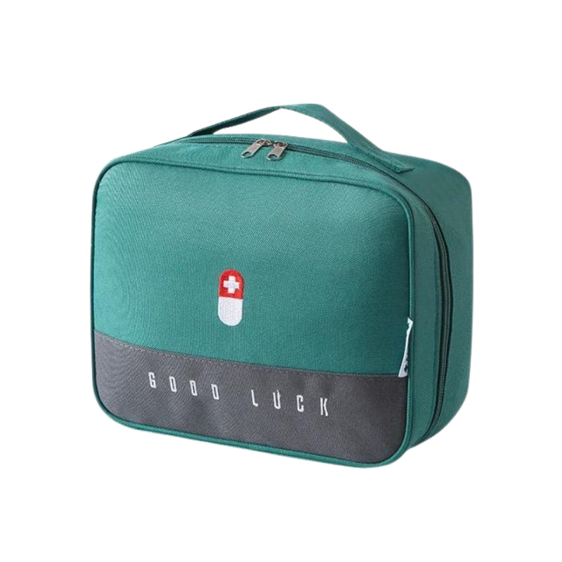 airplane travel pharmacy pouch - Green - L