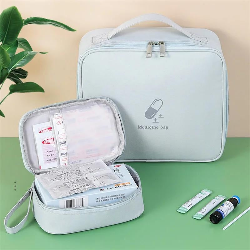 empty pharmacy bag - Blue - Pink - Grey - Gray