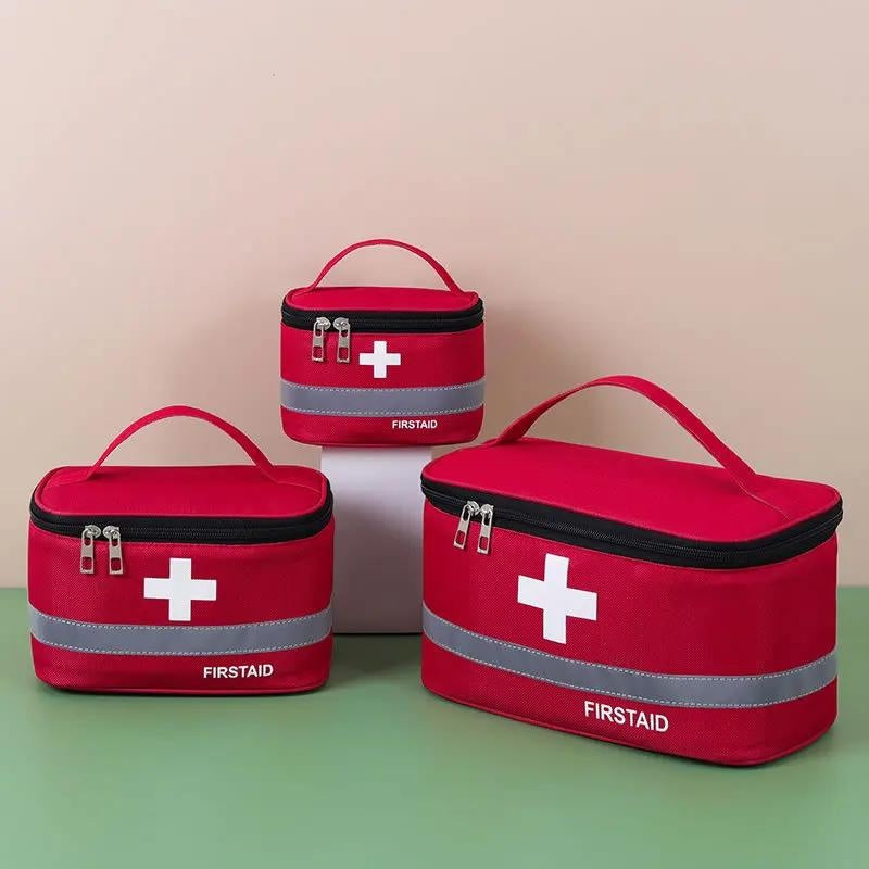 travel pharmacy bag - Red - Blue