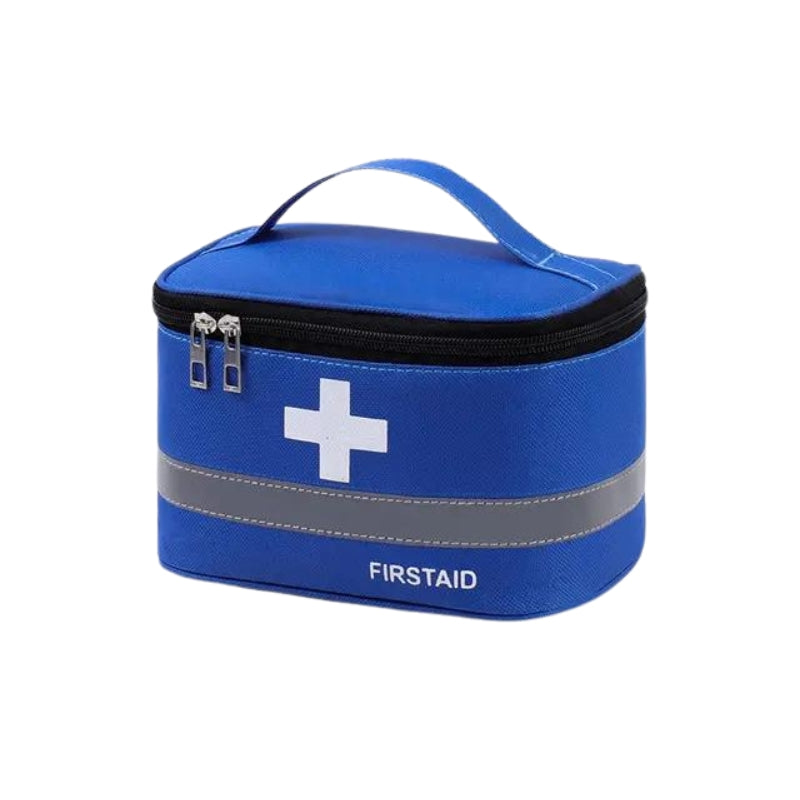 empty travel pharmacy pouch - Blue - M