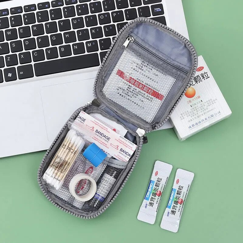 toiletry bag airplane pharmacy - Red - Green - Purple - Grey - Gray - Blue