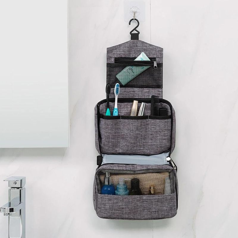 cabin size travel toiletry bag - Black - Grey - Gray - Red - Purple - Pink - Navy Blue - Sky Blue