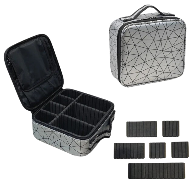 hard makeup vanity for women - Grey - Gray - Model 1