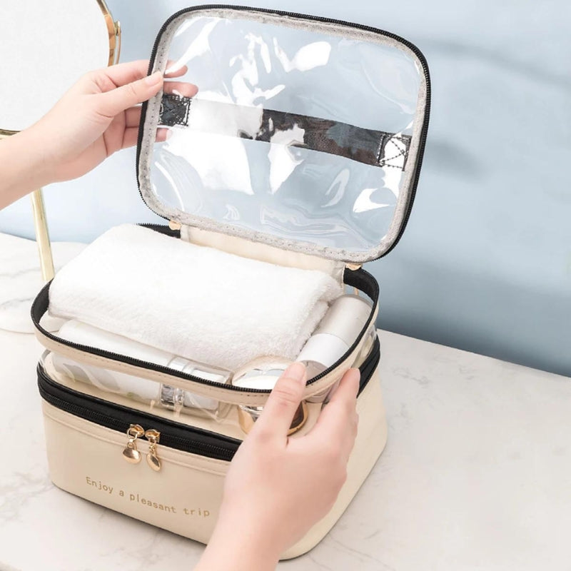 vanity with compartments - Beige - Black - Brown - Pink