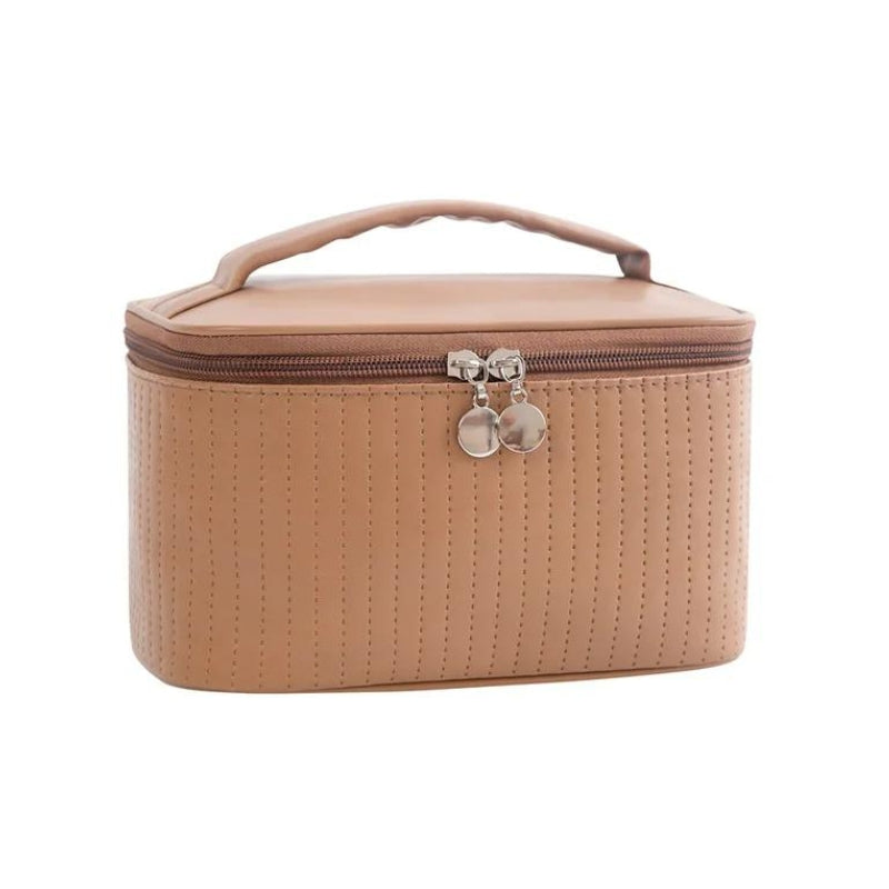 soft vanity toiletry bag - Brown