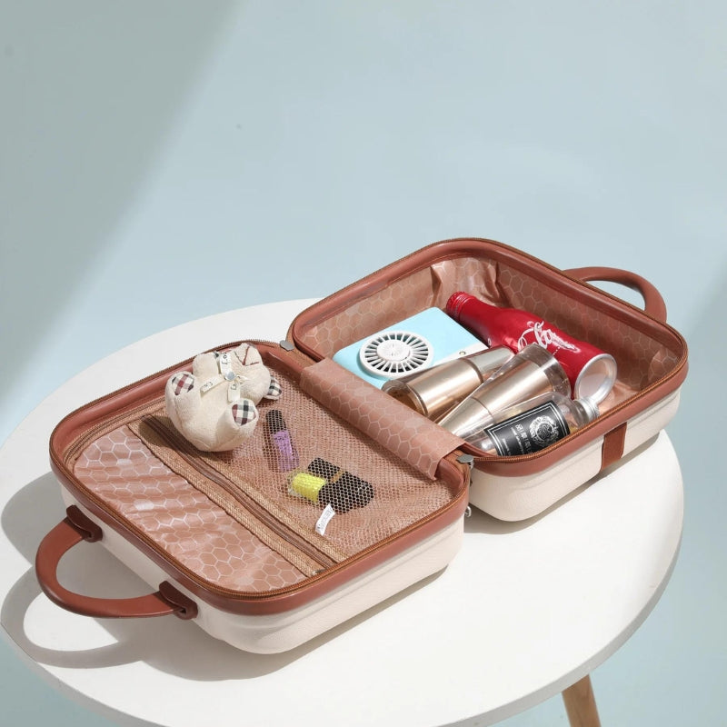 luggage vanity - Rose Gold - White and Pink - Beige - Green - Black - Grey - Gray - Red
